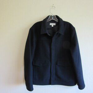 NORDSTROM Blue Men's Outdoor Wool Blend M Long Sleeve Jacket